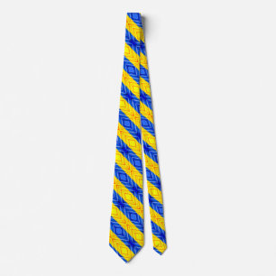 Ukraina - Frihet - Ukrainas Flagga Neck Tie  Slips