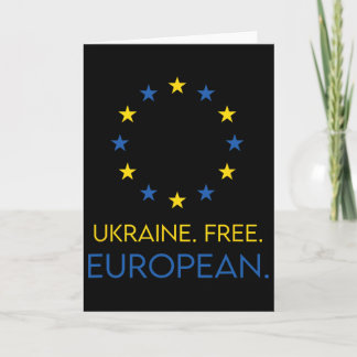 Ukraina. Fritt. Europeiskt. - Stöd framtiden i Eur Kort