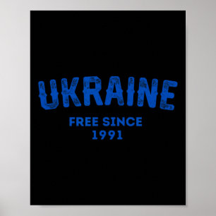 Ukraina fritt sedan 1991 Ukraina militär ukrainsk Poster