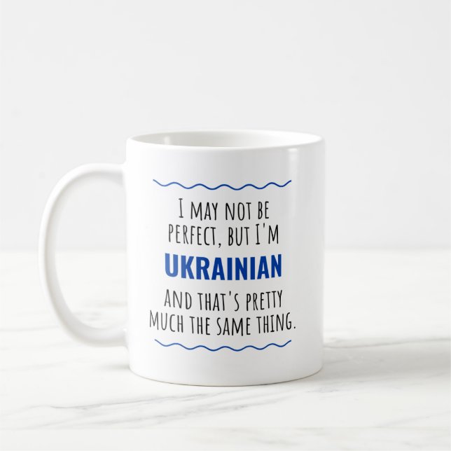 Ukraina Gift Idea Kaffemugg (Vänster)