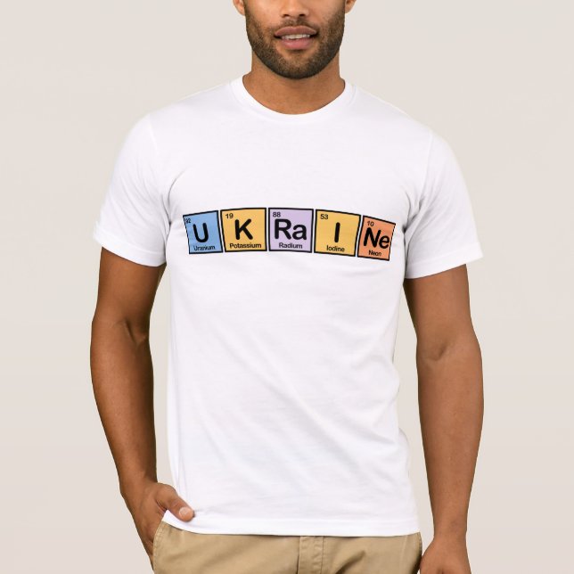 Ukraina gjorde av inslag tee shirt (Framsida)