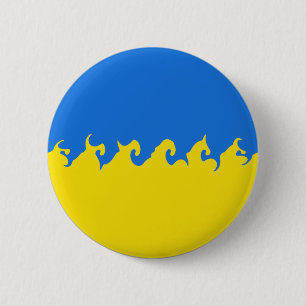 Ukraina Gnarly flagga Knapp