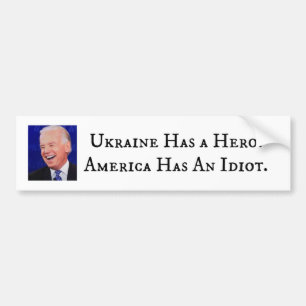 Ukraina har en hjälte, Amerika har en idé Bildekal