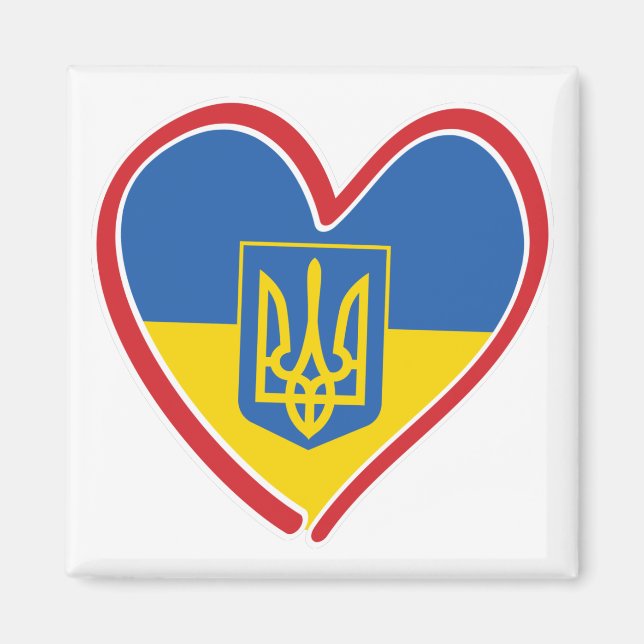 Ukraina-hjärta Magnet (Framsidan)