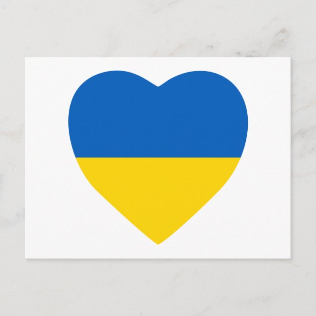 Ukraina Hjärta Vykort (Framsida)