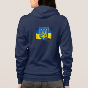 Ukraina Hoodie & Ukrainas flagga, Emblem/sport T Shirt