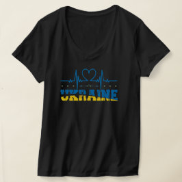 Ukraina i hjärtat, stå med Ukraina T Shirt
