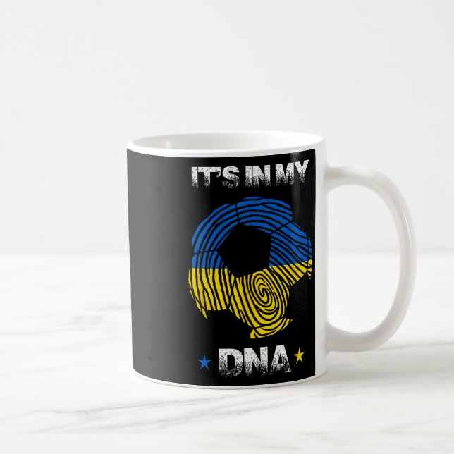 Ukraina i mitt DNA Ll Em Fan  Kaffemugg (Höger)