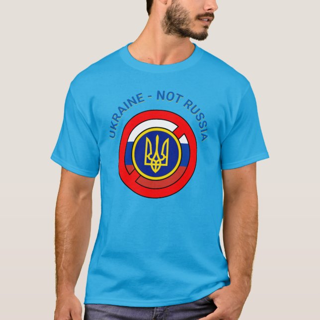 Ukraina - inte Ryssland T-Shirt (Framsida)