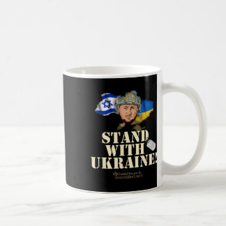 Ukraina Israel Volodymyr Zelenskyj Stå Med Ukraina Kaffemugg