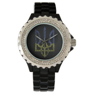 Ukraina jackar arm trident tryzub spiral mönster armbandsur