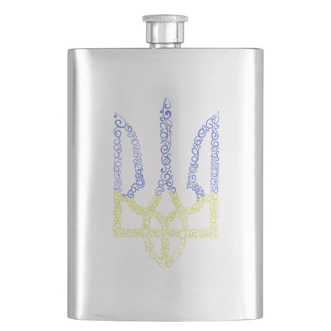 Ukraina jackar arm trident tryzub spiral mönster fickplunta (Framsidan)