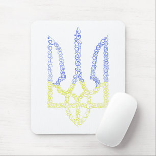 Ukraina jackar arm trident tryzub spiral mönster musmatta