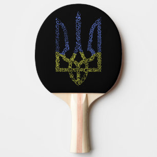Ukraina jackar arm trident tryzub spiral mönster pingisracket