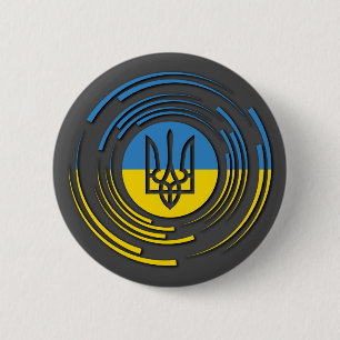 Ukraina Jackar av Arm Flagga Blue Gult Knapp