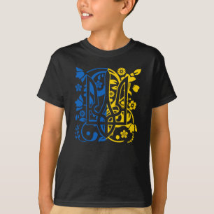 Ukraina Jackar av Arm Ukrainas Blommigt Trident T Shirt