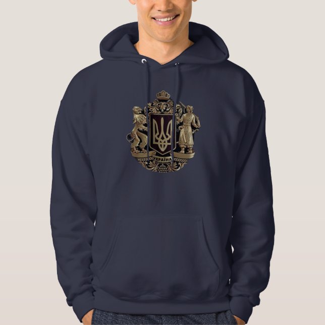 Ukraina Jackar om Arm Hoodie (Framsida)