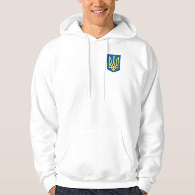 Ukraina Jackar om Arm Hoodie (Framsida)
