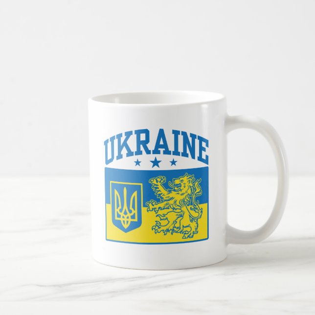 Ukraina Jackar om Arm Kaffemugg (Höger)