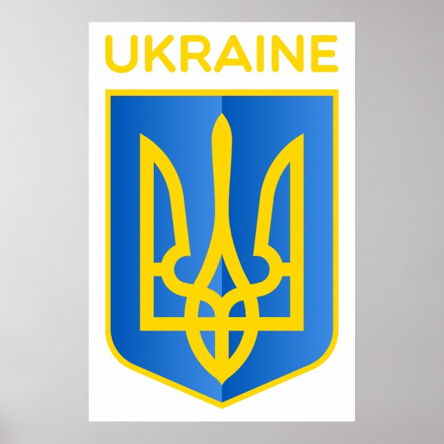Ukraina jackar om arm poster (Framsidan)