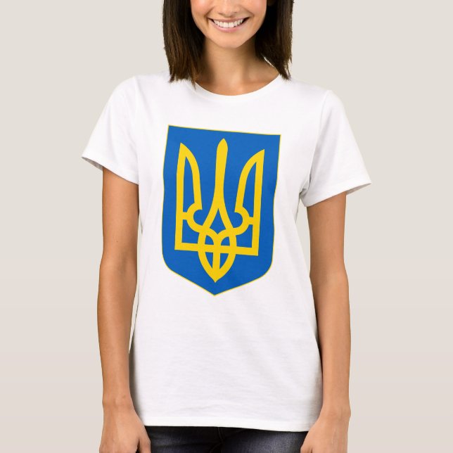 Ukraina Jackar om Arm T Shirt (Framsida)