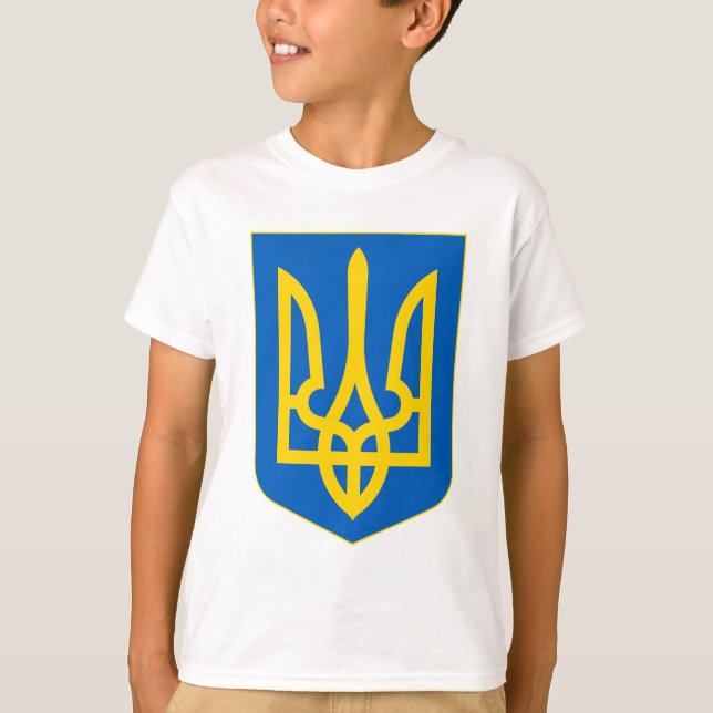 Ukraina Jackar om Arm T Shirt (Framsida)