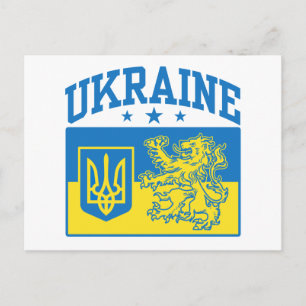 Ukraina Jackar om Arm Vykort