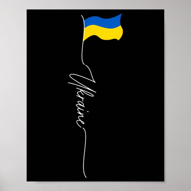 Ukraina jag är ukrainare Ukraina patriotisk  Poster (Framsidan)