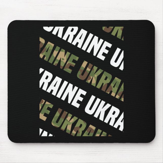 Ukraina Kamouflage Mönster Grön Kamouflage  Musmatta (Framsidan)
