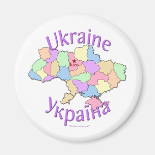 Ukraina karta magnet