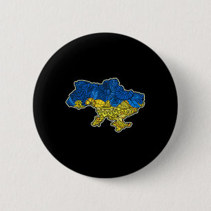 Ukraina Konturkarta Present Nationalflagga Knapp