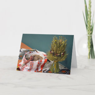 Ukraina Kutya och Didukh Helgkort