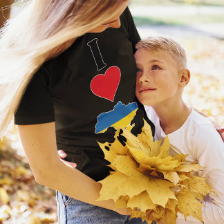 Ukraina Lodrät I Kärlek Ukraina Ukraina Flagga Wom T Shirt