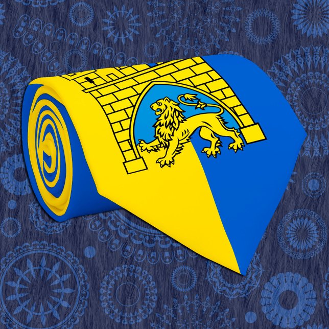 Ukraina & Lviv City - Jackande av Arm, Ukrainas Fl Slips (Skapare uppladdad)