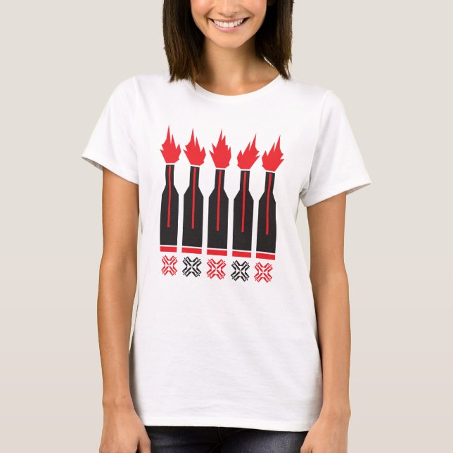 Ukraina molotovcocktail tee shirt (Framsida)