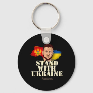 Ukraina Montenegro Volodymyr Zelensky Stå Med U Nyckelring