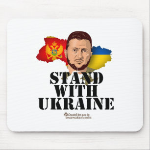 Ukraina Montenegro Volodymyr Zelenskyj Stå Med Musmatta