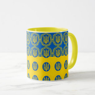 Ukraina mugg och Ukraina flagga Kaffe kopp