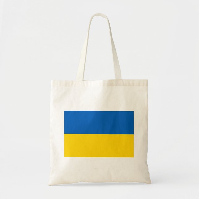 Ukraina Nationalflagga Tygkasse (Framsidan)