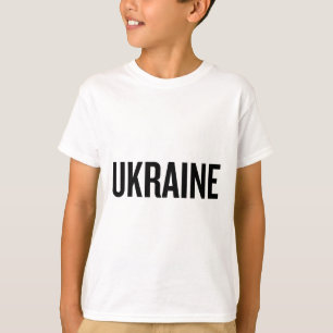 Ukraina Nationella Flagga Färg Gul T Shirt