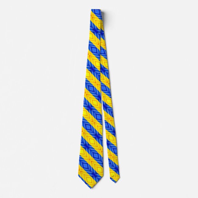 Ukraina Neck Tie Freedom Ukrainas Flagga Slips (Framsida)