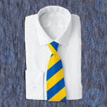Ukraina Neck Tie, patriotiska ukrainska Flagga Tie Slips<br><div class="desc">Neck Tie: Patriotiskt ukrainskt Flagga mode knyter samman med blå och gult rand design/У к р а ї н а</div>