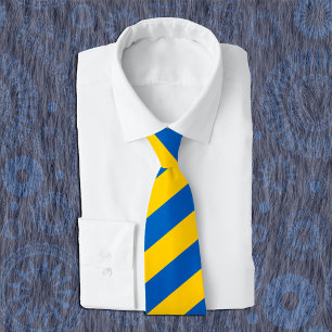 Ukraina Neck Tie, patriotiska ukrainska Flagga Tie Slips