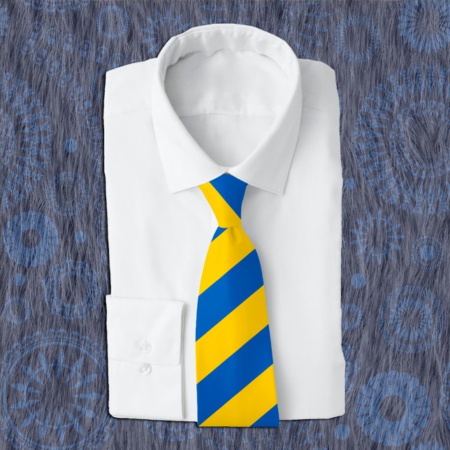 Ukraina Neck Tie, patriotiska ukrainska Flagga Tie Slips (Skapare uppladdad)