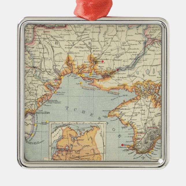 Ukraina och Moldavien Julgransprydnad Metall (Framsidan)