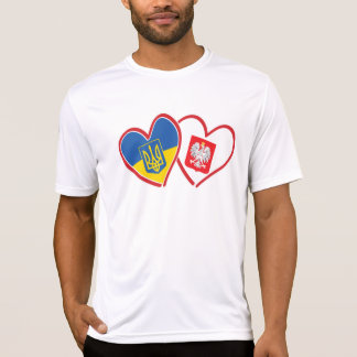 Ukraina och Polens flagga T Shirt