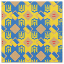 Ukraina och Ukraina Flagga trendig Fabric mode
