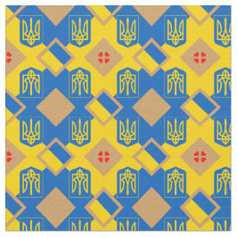 Ukraina och Ukraina Flagga trendig Fabric mode Tyg