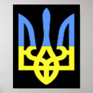 Ukraina Ört Blue And Yellow Ukrainsk Flagga Ficka Poster