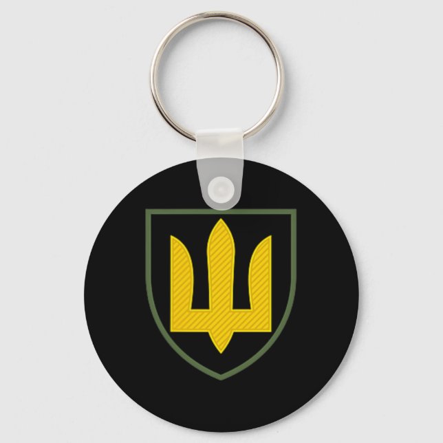 Ukraina Pansarstyrkor Ukrainas armé Markstridskraf Nyckelring (Framsida)